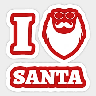 Santa Claus Christmas Minimalistic Gift Sticker